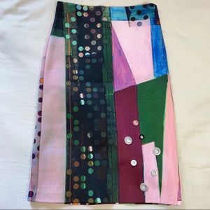 🚨SOLD NWOT Artsy Clover Canyon Neoprene Skirt